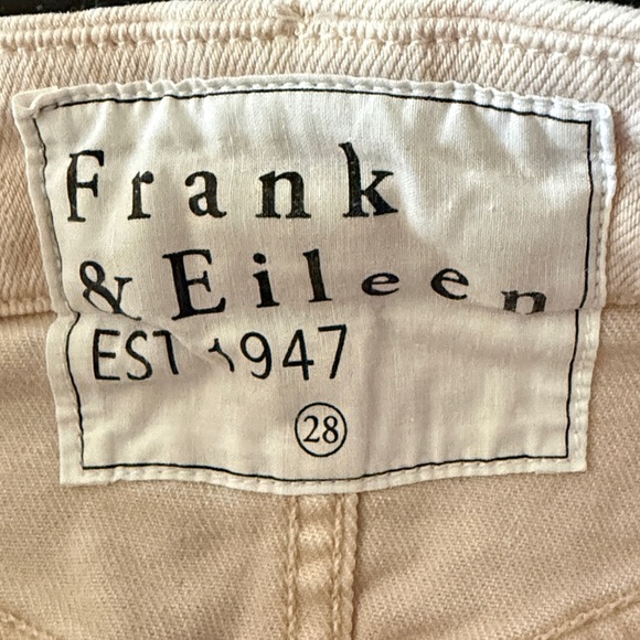 Frank & Eileen Derry Slim Straight Mid-Rise Jeans, Sand Waist 28 - Picture 3 of 14